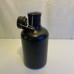 Viski black aluminum insulated 2L flask